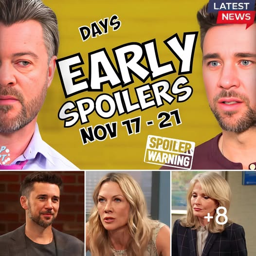 Days of our Lives Early Spoilers Nov 17-21: EJ Cornered & Chad Crushed