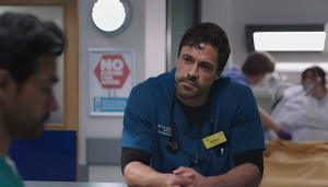Flynn Byron’s hidden scars and bold leadership mark him as Holby City’s most unpredictable force yet